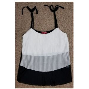 Bongo Spaghetti Strap Layered Tank Top Size S/C